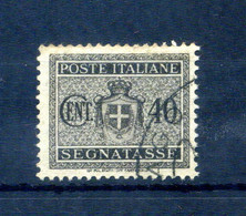 1945 LUOGOTENENZA TASSE N.89 USATO Filigrana Ruota - Taxe