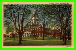 ANNAPOLIS, MD - STATE CAPITOL - TRAVEL IN 1954 - GEO J. DAVIS - THE STATE HOUSE - - Annapolis