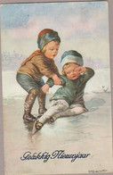 Wally Fialkowska Faire Du Skate Enfant Kids Harmoney  Old PC. Cpa. 1925 - Fialkowska, Wally