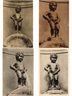 MANNEKEN PIS STATUE BRUSSELS BELGIUM 49 Vintage Postcards (L3267) - Sammlungen & Sammellose