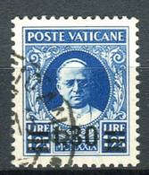 VATICANO 1934 PROVVISORIA 1,30 SU 1,25 II TIRAT. CENTRATISSIMO F.TO ALBERTO DIENA, RAFFAELE DIENA, RAYBAUDI - Gebruikt