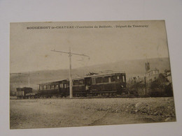 TERRITOIRE DE BELFORT-ROUGEMONT LE CHATEAU -DEPART DU TRAMWAY ANIMEE - Rougemont-le-Château