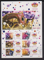 ST. MAARTEN, 2019, MNH,  CELEBRATIONS, CARNIVAL, MASKS, DANCING, SHEETLET - Karnaval