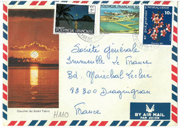 L345 - Polynésie Française, Lettre De Papeete En 1980 Pour Draguignan - Covers & Documents