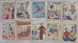 LOT DE 10 REVUES MON OUVRAGE ANNEE 1952 - Maison & Décoration