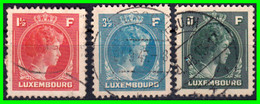 LUXEMBURGO (EUROPA) LOTE SELLOS DEL AÑO 1944 GEAN DUQUESA CARLOTA DIFERENTES VALORES - 1944 Charlotte Right-hand Side