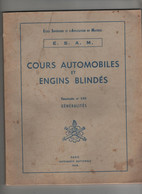 ESAM Cours Automobiles Et Engins Blindés 1968 - Autres & Non Classés