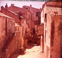 Photo Corse, Rue De Calvi, Vintage Début Années 60 , Format 13/13 - Places