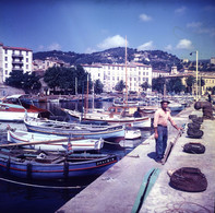 Photo Corse, Sur Le Port, Vintage Début Années 60 , Format 13/13 - Lieux