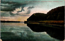 Iowa Dubuque Eagle Point Bluff And Mississippi River 1910 - Dubuque