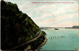 Iowa Dubuque Mississippi River From Eagle Point 1908 - Dubuque