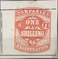 Great Britain-ENGLAND,1896 Tax Fee,COMPANIES REGISTRATION 1 SHILLING - Steuermarken