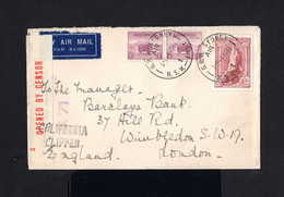 K76-AUSTRALIA-AIRMAIL CENSOR COVER SYDNEY To LONDON (england) 1941.WWII.British - Cartas & Documentos