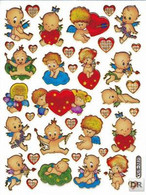 Amor Herz Herzen Liebe Bunt Aufkleber Metallic Look /  Heart Love Colorful Sticker 13x10 Cm ST158 - Scrapbooking