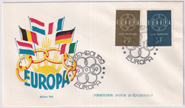 MiNr. 609 - 610 Luxemburg 1959, 19. Sept. Europa - FDC - 1959