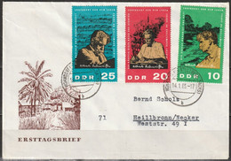 DDR 1965 Nr.1084 - 1086 FDC 90.Geb. Dr. Albert Schweitzer (d 2302 ) Günstige Versandkosten - 1950-1970