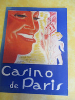 Programme Ancien/Casino De PARIS/Henri VARNA/ AMOURS De PARIS/Revue/Maurice Chevalier/Juvaquatre Renault/1939   PROG322 - Programma's