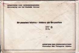 B01-416 Série Complète 10 à 18 Ministère Des Comunications - Métros De Bruxelles - Nahverkehr, Unterirdisch
