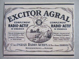 Engrais Excitor Agral Complément Radio-Actif Publicité - Advertising (Photo) - Gegenstände