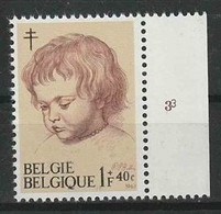 Belgie OCB 1273 ** MNH Met Plaatnummer 3. - 1961-1970