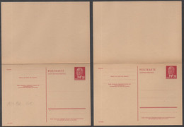 DDR / 1954 DOPPEL GSK 20/20 PF - MIT ANTWORT - Mi P61 / KW 55.00 EURO  (ref 8162a) - Postcards - Mint