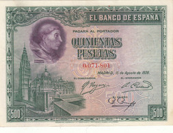 CRBS0695 BILLETE ESPAÑA 500 PESETAS 1928 - 500 Pesetas