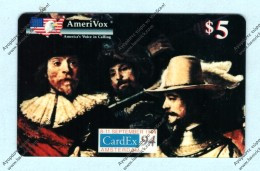 USA:AmeriVox 1994 AVX-D124 "CardEx '94: Rembrantd's Artwork From 1642 'The Night Watch'" Unused - Amerivox