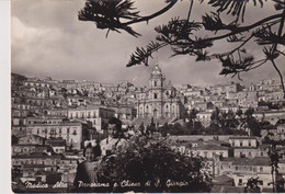 MODICA  ALTA PANORAMA E CHIESA DI S. GIORGIO  VG  1952 - Modica