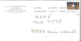 France 2011 - Variété Arbre En Feu - N° Y&T 536 Oblitéré - Enveloppe Entière - Lettres & Documents