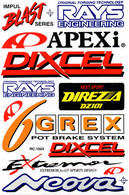 Sponsoren Sponsor Logo Racing Aufkleber / Sponsors Sticker Modellbau Model A4 1 Bogen 27x18 Cm ST534 - R/C Modelle (ferngesteuert)