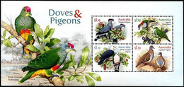 Australia 2021 Birds - Doves And Pigeons Stamp MS/Block MNH - Unused Stamps