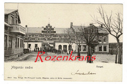 Rare Old Postcard Hoganas Nedre Torget Sweden Sverige Zweden Suède Schweden CPA Hotel Schweitz Vykort Animerade - Suède