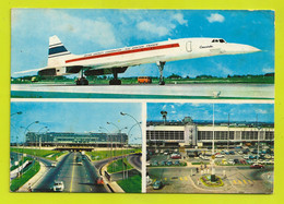 Aéroport D'ORLY Aérogare Paris Orly Le Bourget Avion CONCORDE Voitures Parking Citroën 2CV Camionnette En 1971 - Flugwesen