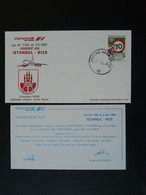 Lettre Premier Vol First Flight Cover Concorde Istanbul Nice Air France 1988 Ref 101203 - Briefe U. Dokumente