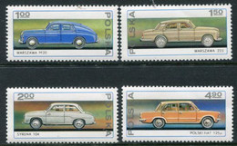 POLAND 1976 Car Manufacture MNH / **.  Michel 2467-70 - Unused Stamps