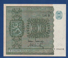 FINLAND - P. 88a (20) – 100 Markkaa 1945 "Litt. B" Issue,  UNC, Serie T7781298 - Finland