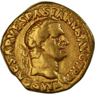 Monnaie, Vespasien, Aureus, 70, Lyon - Lugdunum, TTB, Or, RIC:II.1-1104 - Les Flaviens (69 à 96)
