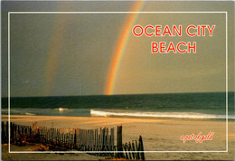 Maryland Ocean City Beach Rainbow Over The Ocean 2002 - Ocean City