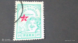 TÜRKEY--YARDIM PULLARI-1930-40  ÇOCUK ESİRGEME PULLARI  20P  DAMGALI - Wohlfahrtsmarken