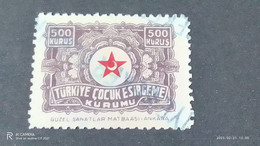 TÜRKEY--YARDIM PULLARI-1930-40  ÇOCUK ESİRGEME PULLARI  500K  DAMGALI - Wohlfahrtsmarken