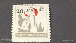 TÜRKEY--YARDIM PULLARI-1950-60  KIZILAY PULLARI  20P  DAMGASIZ - Wohlfahrtsmarken