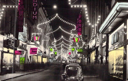 BELGIQUE - BRUXELLES - LES FEERIES LUMINEUSES - RUE NEUVE - VOITURE - Carte Postale Ancienne - Bruxelles By Night