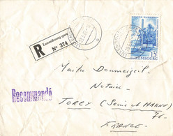 LETTRE. LUXEMBOURG. 1967. RECOMMANDE POUR LA FRANCE - Autres & Non Classés