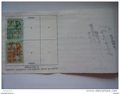 1965 Fiscal 541 8 + 545 20 F Sur Lettre De Change Wisselbrief Ieper Roeselare - Documenten
