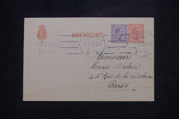 DANEMARK - Entier Postal + Complément De Copenhague Pour La France En 1921 - L 140600 - Postwaardestukken