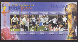 Soccer World Cup 2002 - DOMINICA - Sheet MNH - 2002 – Südkorea / Japan