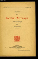 Bulletin De La Société Historique Et Scientifique Des Deux-sèvres Tome XIII 1er Trimestre - Liste Générale Des Membres D - Auvergne