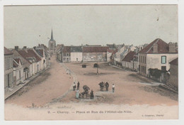 89 - Yonne / CHEROY -- Place Et Rue De L'Hôtel De Ville. - Cheroy