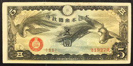 JAPAN Giappone 5 Yen 1940 Occupazione In Cina Pick#m18 VF LOTTO 4413 - Japon