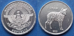 NAGORNO-KARABAKH - 1 Dram 2013 "wolf" KM# 28 Republic (1992) - Edelweiss Coins - Nagorno-Karabakh